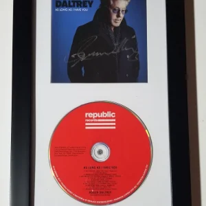 Roger Daltrey SIGNED As Long As I Have You CD Framed Display #1 COA The Who