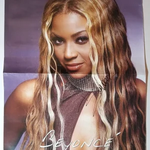 Beyonce REAL hand SIGNED 17x22" Poster JSA LOA Autographed RARE Destiny's Child