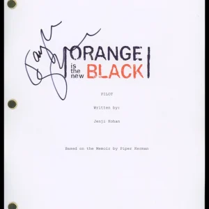 Taylor Schilling "Orange Is the New Black" AUTOGRAPH Signed Pilot Script ACOA