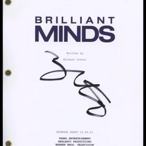 Zachary Quinto "Brilliant Minds" AUTOGRAPH Signed Full Pilot Episode Script ACOA