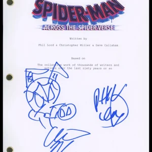Phil Lord & Christopher Miller Spider-Man: Across the Spider-Verse SIGNED Script