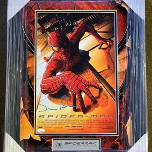 Sam Raimi Signed Spider-Man Framed 11x17 Movie Poster Photo JSA COA