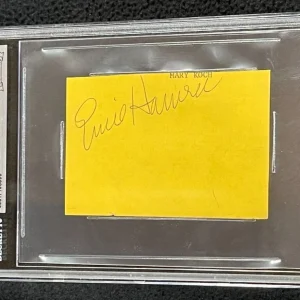 Ernie Harwell Signed Cut Autograph Detroit Tigers #1 Beckett Certified