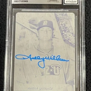 Shelby Miller Signed 2011 Bowmans Best Priting Plate Card #BBP16 BAS Certified