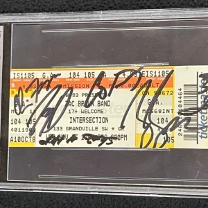 Zac Brown Band Signed Full Concert Ticket Signed by 6 Beckett Authenticated