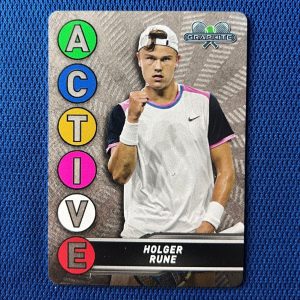 2024 TOPPS GRAPHITE TENNIS HOLGER RUNE ACTIVE METAL CARD #ACM-79