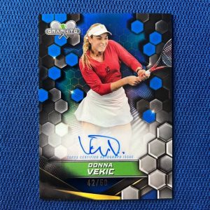 2024 TOPPS GRAPHITE TENNIS DONNA VEKIC BLUE REFRACTOR AUTO /50 #GS-DVC