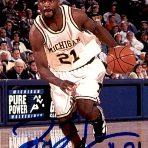 Ray Jackson Signed 1995/96 Classic Rookie Card #70 Michigan