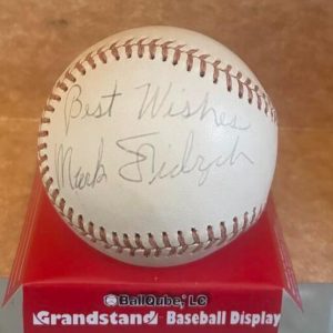 MARK FIDRYCH TIGERS SIGNED VINTAGE MAC PHAIL SIGNED A.L. BASEBALL BECKETT AUTH