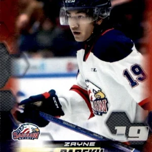 Zayne Parekh 2022/23 OHL Saginaw Spirit Team Issued First Ever Rookie Card