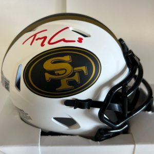 TREY LANCE SAN FRANCISCO 49ERS SIGNED AUTOGRAPHED ECLIPSE MINI HELMET BECKETT