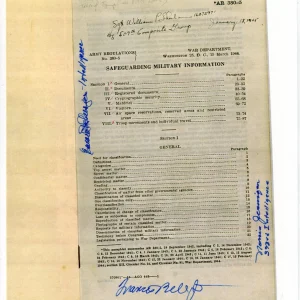 Norris Jernigan Edward Schlesinger Manhattan Project WWII Signed Autograph BAS