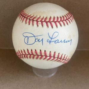 DON LARSEN NY YANKEES SIGNED AUTO VINTAGE A.L. BASEBALL BECKETT AUTH