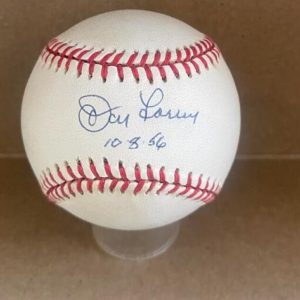 DON LARSEN NY YANKEES SIGNED AUTO VINTAGE A.L. BASEBALL BECKETT AUTH