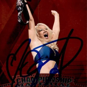 Jillian Hall Signed 2010 Topps Championship Material WWE Card #C40