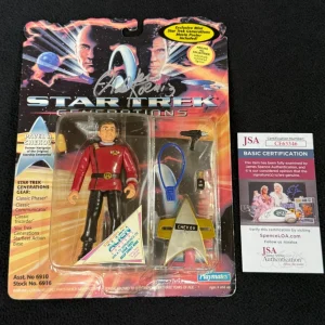 Walter Koenig Signed Star Trek Generations Pavel Chekov Figure JSA COA