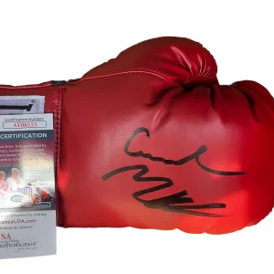 CURMEL MORTON signed (Super Featherweight) Everlast Boxing glove JSA AY06553