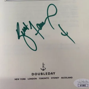 BRETT FAVRE Signed Autograph Book "ForThe Record" JSA COA Packers