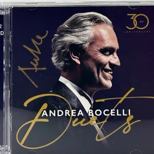 ANDREA BOCELLE Signed Autograph CD "Duets" ACOA