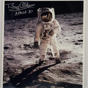 BUZZ ALDRIN Signed Autograph Slabbed 8x10 Photo NASA Apollo 11 Astronaut BAS