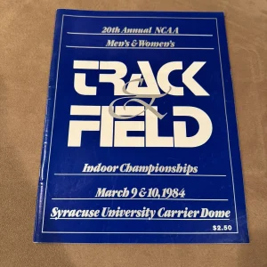 1984 Indoor National Track And Field Championships Program In Syracuse NY