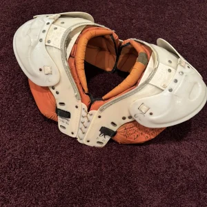 Significant Anthony Munoz Game Worn Shoulder Pads Cincinnati Bengals Last Game