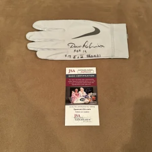 Dave Robinson Signed Autographed Nike Football Glove JSA Packers Hof 13 SB Champ