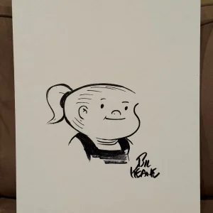 Gorgeous Family Circus Drawing Artwork By Bil Keane of Dolly JSA 16 by 20