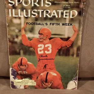 Cool Chuck Zimmerman SIGNED Sports Illustrated - Syracuse Football JSA 10/27/58