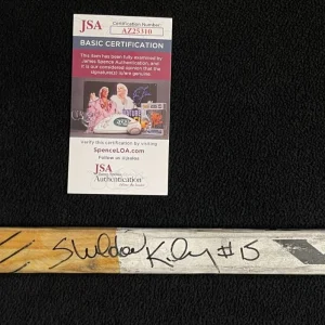 Sheldon Kennedy Signed Detroit Red Wings Game Used Victoriaville Stick JSA COA