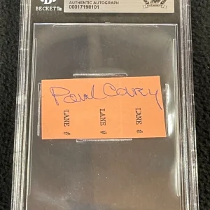 Paul Carey Signed Cut Autograph Detroit Tigers #1 Beckett Certified