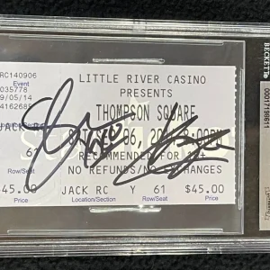 Thompson Square Signed Concert Ticket Stub Beckett Authenticated