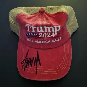 DONALD TRUMP signed autographed 2024 Take America Back Baseball Cap Hat