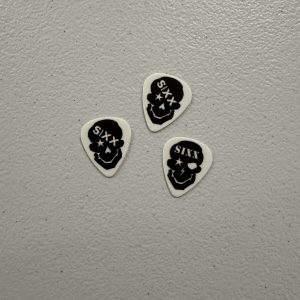 3 Nikki Sixx Guitar Picks With Exact Proof Motley Crue