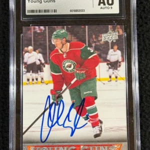 Charlie Coyle Signed 2013/14 Upper Deck Young Guns Rookie Card JSA CGC Certfied