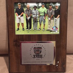 Personally Owned Lem Barney Football Hall of Fame Golf Plaque 2012 Detroit Lions
