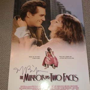 JEFF BRIDGES Signed MIRROR HAS TWO FACES POSTER w/ Beckett (BAS) COA