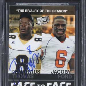 Georgia Tech Demaryius Thomas Signed 2010 Press Pass #FF13 Card Auto 10 BAS Slab