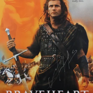Mel Gibson Braveheart Authentic Signed 27x40 Poster Autographed BAS
