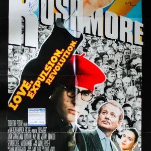 RUSHMORE Original One Sheet Poster SIGNED by Wes Anderson Jason Schwartzman ACOA