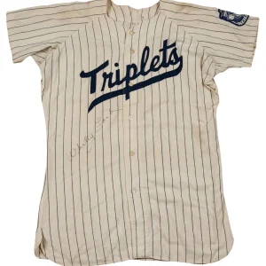 1949 Whitey Ford Signed Binghampton Yankees Minor League Game Used Jersey JSA