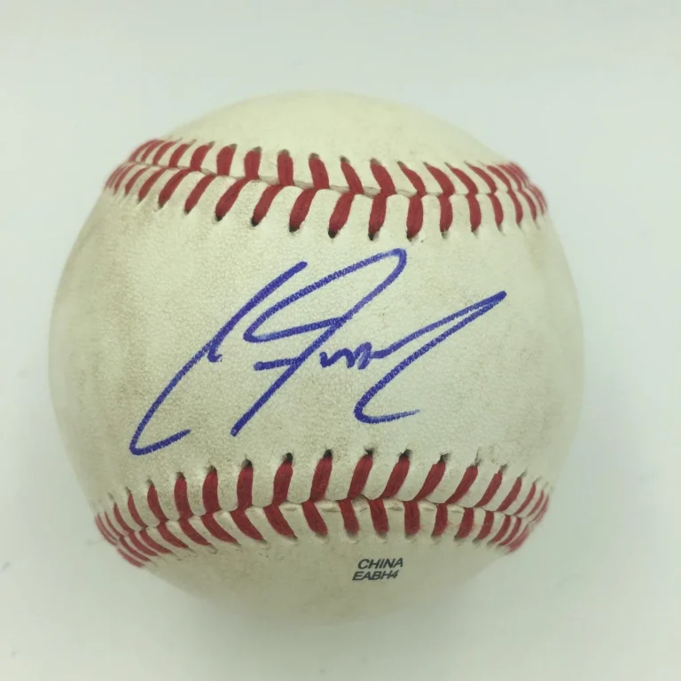CLINT FRAZIER PRE ROOKIE SIGNED OFFICIAL MINOR LEAGUE GAME USED JSA COA COLLECTIBLE MEMORABILIA