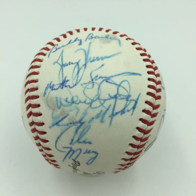 INCREDIBLE DEREK JETER ROOKIE TRIPLE-A ALL STAR GAME TEAM SIGNED BASEBALL JSA COLLECTIBLE MEMORABILIA