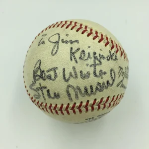 1960's Stan Musial Playing Days Signed National League Giles Baseball PSA DNA