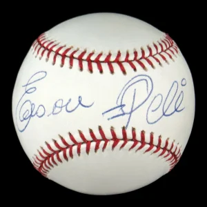 Pele "Edson" Full Name Signed Major League Baseball JSA COA Soccer Legend RARE