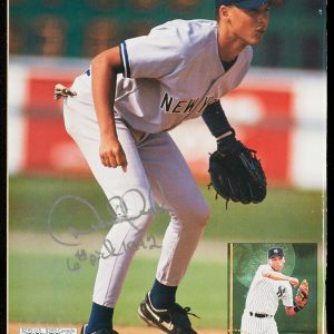 Derek Jeter "6th Pick 1992" Pre Rookie Signed Inscribed Beckett Magazine PSA DNA
