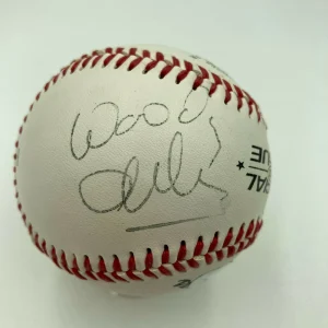 Woody Allen & Kevin Bacon Signed Baseball PSA DNA COA Movie Star