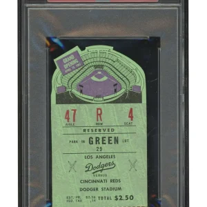 LOS ANGELES DODGER STADIUM GRAND OPENING 1ST GAME APRIL 10 1962 TICKET PSA DNA