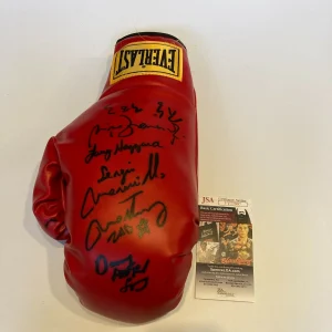 Sergio Martinez Larry Hazzard Nino Benvenuti Danny Lopez Signed Glove JSA COA