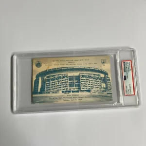 Ed Charles Signed 1969 New York Mets Shea Stadium Postcard PSA DNA RARE